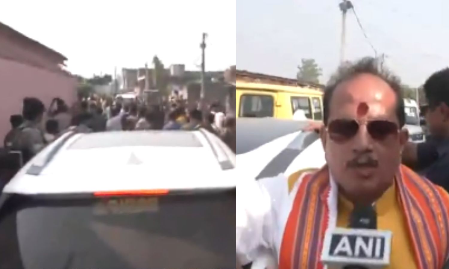 VIDEO: பீகார் துணை முதல்வர் சென்ற கார் மீது செருப்பு மற்றும் கற்கள் வீசி தாக்குதல்