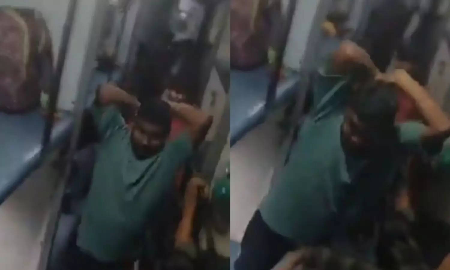 VIDEO: உணவுக்கு ரூ.20 கூடுதல் வசூல்.. கேள்வி கேட்ட பயணியை பெல்ட்-ஆல் விளாசிய ரெயில்வே கேட்டரிங் ஊழியர்கள்?