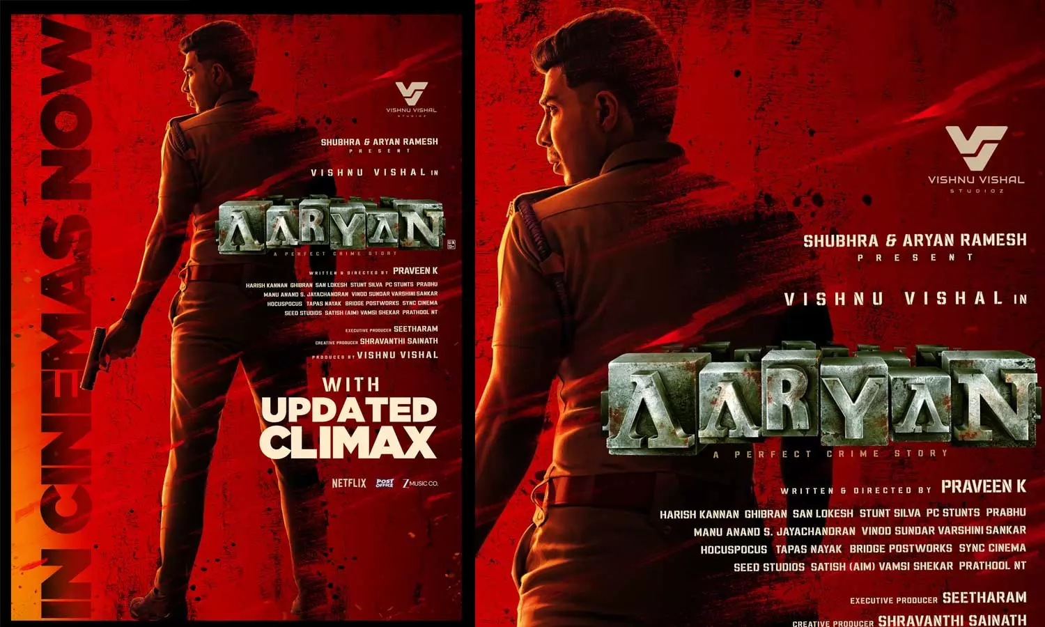 விமர்சனங்களால் ஆர்யன் படத்தின் கிளைமேக்ஸ் காட்சியை மாற்றிய படக்குழு