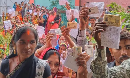 பீகார் சட்டசபை தேர்தல்- காலை 11 மணி வரை 27.7 சதவீத வாக்குப்பதிவு