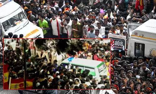 கரூர் கூட்ட நெரிசலில் ஆம்புலன்ஸை தாக்கிய வழக்கில் 8 பேருக்கு முன் ஜாமீன்