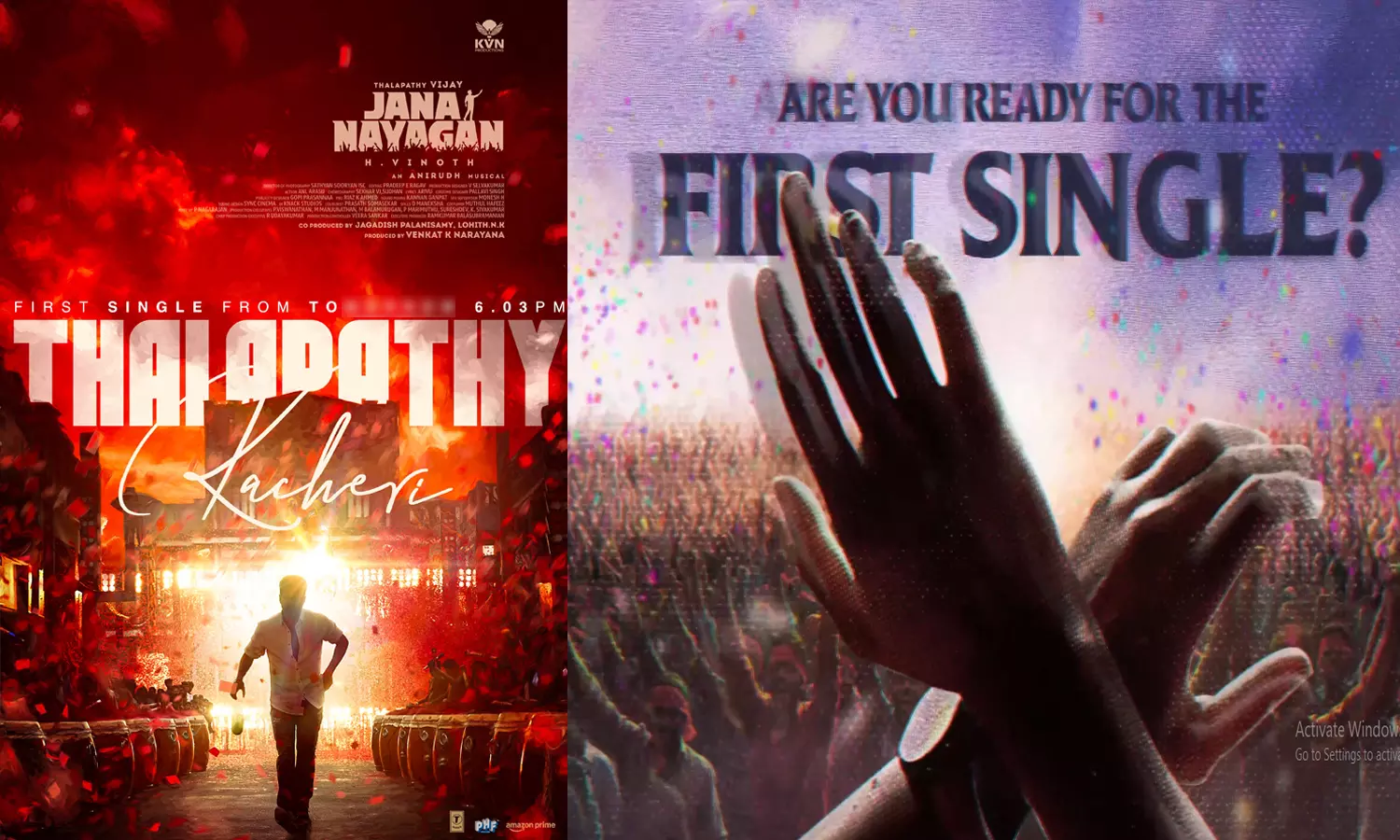 தளபதி கச்சேரி ஆரம்பம்..! இன்று மாலை 6.03-க்கு வெளியாகிறது ஜனநாயகன் பர்ஸ்ட் சிங்கிள்