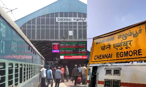 பயணிகளின் கவனத்திற்கு... சென்னை எழும்பூரில் இருந்து புறப்படும் ரெயில் சேவையில் மாற்றம்