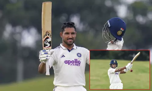 தென்ஆப்பிரிக்கா ஏ அணிக்கெதிரான டெஸ்ட்: 2 இன்னிங்சிலும் சதம், நாட்அவுட்- துருவ் ஜுரல் அபாரம்