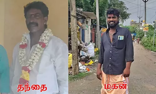 மதுபோதையில் தகராறு: பெண்களை வீட்டிற்கு அழைத்து வந்து உல்லாசம்- மகனை கழுத்தை அறுத்து கொன்ற தந்தை