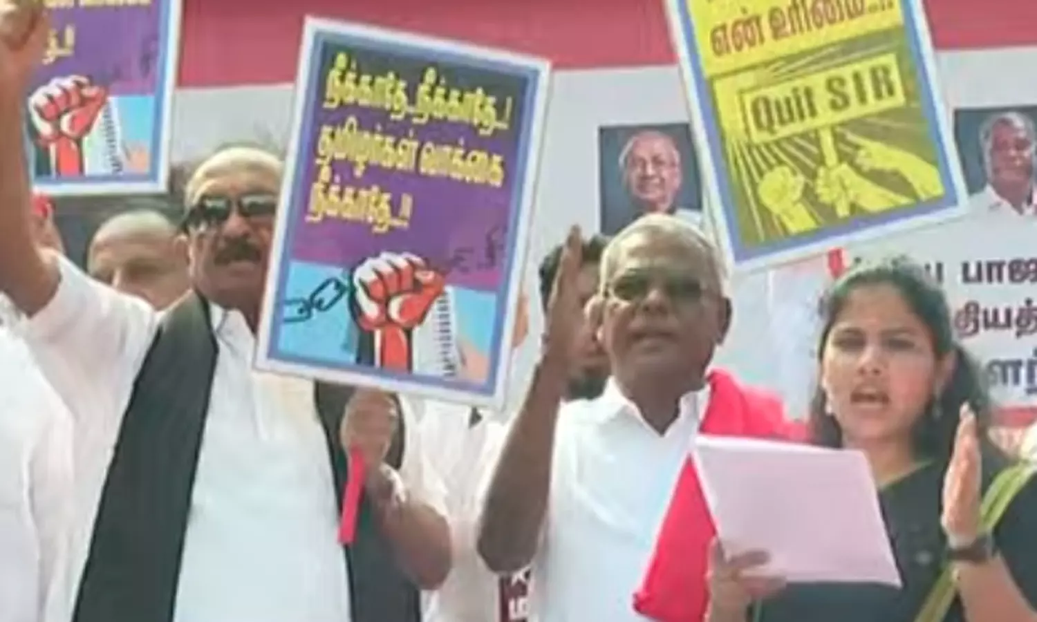 SIR நடவடிக்கைக்கு எதிர்ப்பு - தி.மு.க. கூட்டணி கட்சிகள் சார்பில் தமிழ்நாடு முழுவதும் ஆர்ப்பாட்டம்