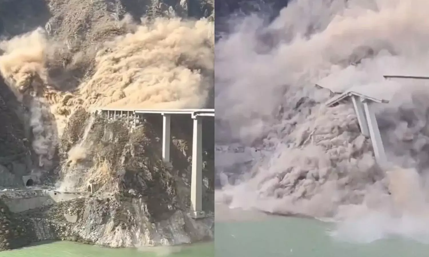 VIDEO: சீனாவில் புதிதாக கட்டப்பட்ட பாலம் நிலச்சரிவால் இடிந்து விழுந்தது VIDEO: சீனாவில் புதிதாக கட்டப்பட்ட பாலம் நிலச்சரிவால் இடிந்து விழுந்தது