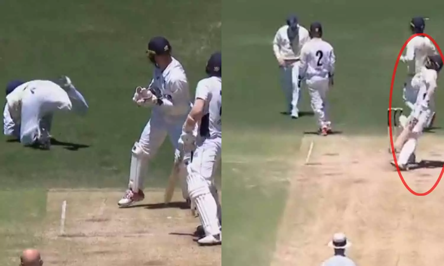 கேட்ச் பிடிக்கலாம்.. அதுக்குனு இப்படியா.. மிரண்டுபோன பேட்டர்- வைரலாகும் வீடியோ