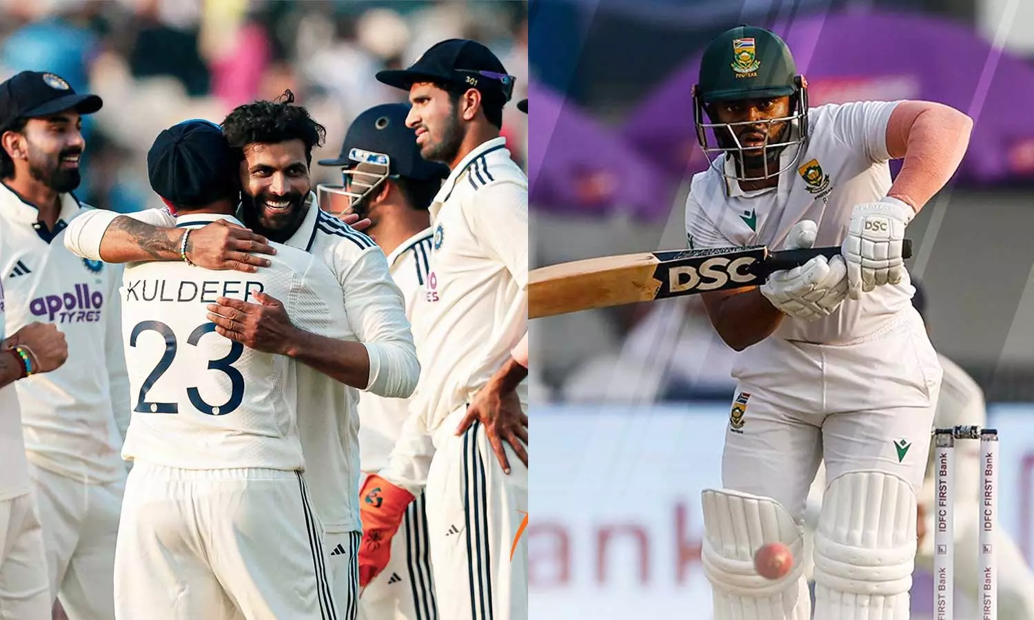 இந்தியாவுக்கு எதிரான முதல் டெஸ்ட்: 2வது இன்னிங்சில் 63 ரன்கள் முன்னிலை பெற்ற தென் ஆப்பிரிக்கா இந்தியாவுக்கு எதிரான முதல் டெஸ்ட்: 2வது இன்னிங்சில் 63 ரன்கள் முன்னிலை பெற்ற தென் ஆப்பிரிக்கா