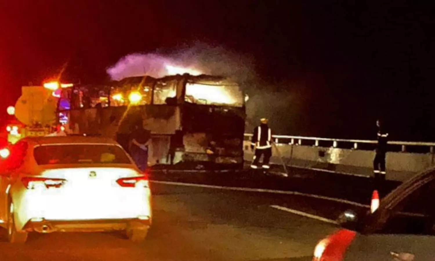 சவுதி பேருந்து விபத்து: ஒரே குடும்பத்தைச் சேர்ந்த 18 பேர் உயிரிழப்பு