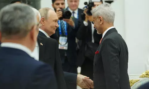 ரஷிய அதிபர் புதினுடன் வெளியுறவு மந்திரி ஜெய்சங்கர் சந்திப்பு