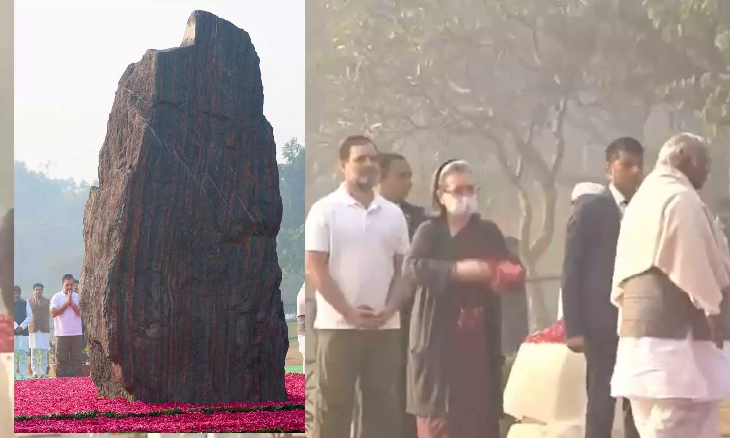 இந்திரா காந்தி பிறந்த தினம்: நினைவிடத்தில் சோனியா, கார்கே, ராகுல் காந்தி மரியாதை