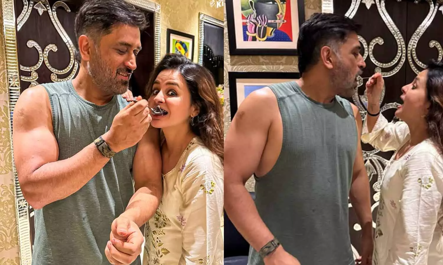 எம்.எஸ். தோனி மனைவி சாக்ஷியின் Birthday க்ளிக்ஸ்!