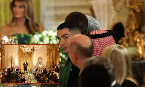 வெள்ளை மாளிகையில் விருந்து: சவுதி பட்டத்து இளவரசருடன் கலந்து கொண்ட ரொனால்டோ