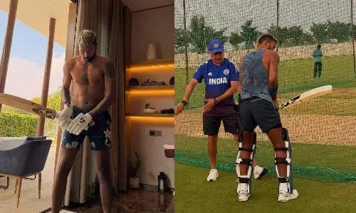 தென் ஆப்பிரிக்கா தொடருக்கு ரெடி.. தீவிர பயிற்சியில் ஹர்திக் பாண்ட்யா