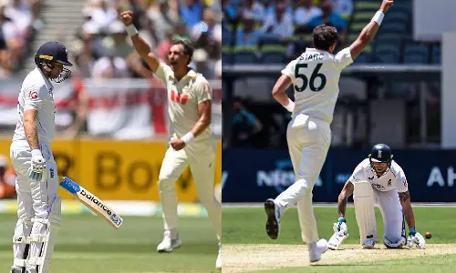 ஆஷஸ் தொடர் முதல் டெஸ்ட்: ஸ்டார்க் வேகத்தில் சரிந்த இங்கிலாந்து- 172 ரன்களில் ஆல் அவுட்