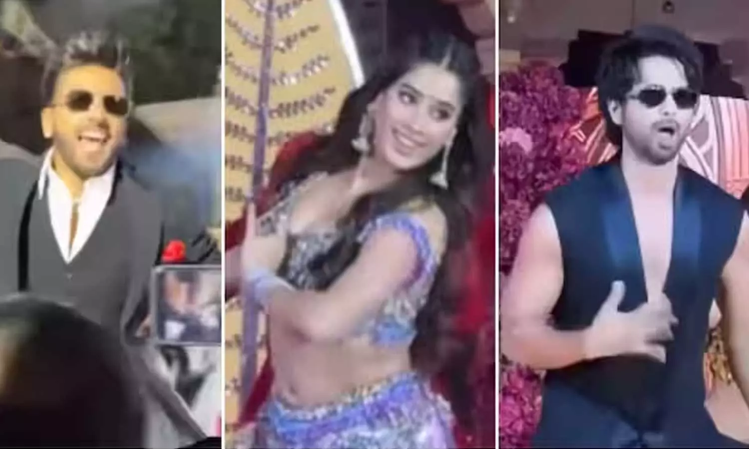 தொழிலதிபர் திருமணத்தில் நடனமாடிய ரன்வீர் சிங், ஜான்வி கபூர் - வீடியோ வைரல் தொழிலதிபர் திருமணத்தில் நடனமாடிய ரன்வீர் சிங், ஜான்வி கபூர் - வீடியோ வைரல்