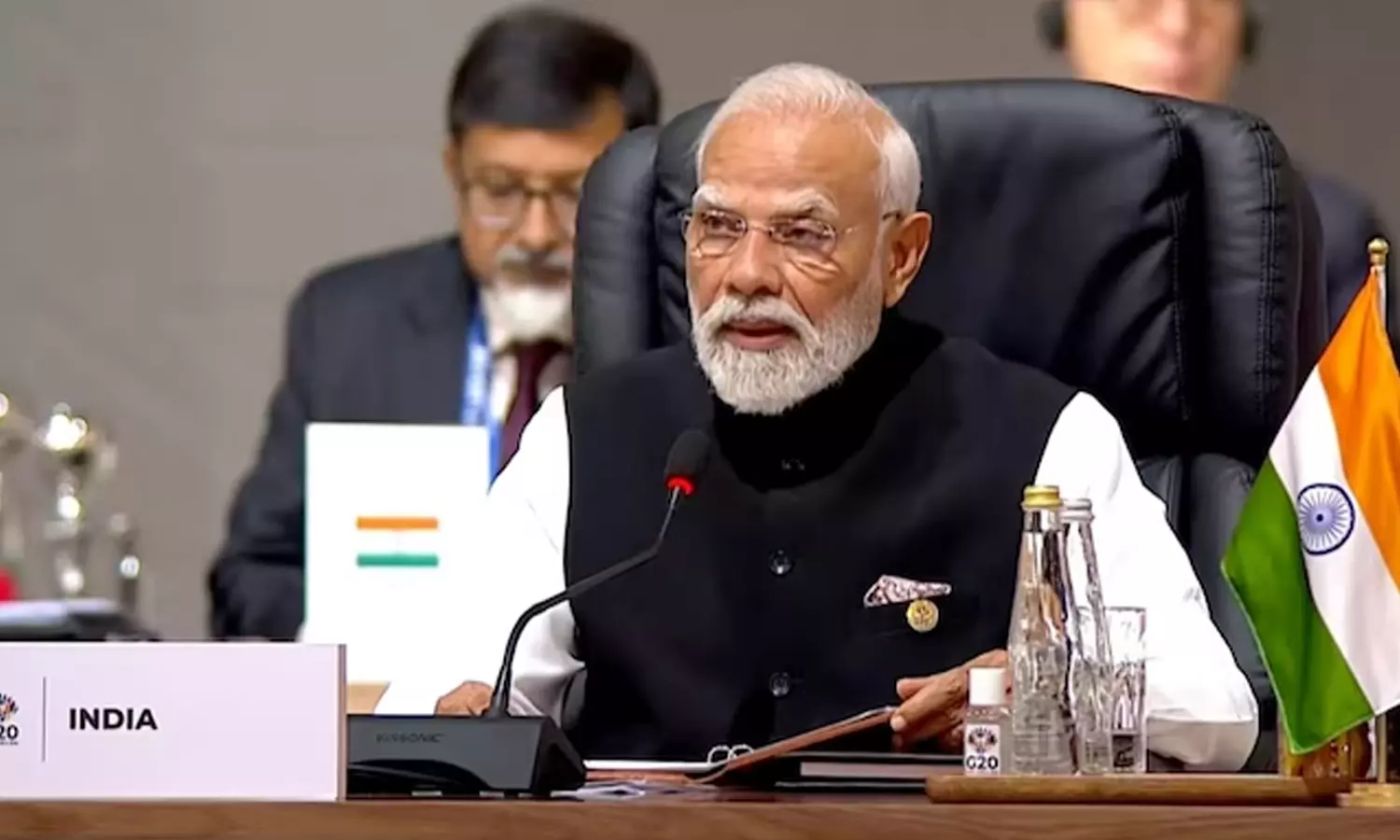 உணவு பாதுகாப்பு அச்சுறுத்தலை தடுக்க வேண்டும்- ஜி20 மாநாட்டில் பிரதமர் மோடி பேச்சு உணவு பாதுகாப்பு அச்சுறுத்தலை தடுக்க வேண்டும்- ஜி20 மாநாட்டில் பிரதமர் மோடி பேச்சு