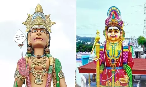 அன்றும்... இன்றும்... இணையத்தில் விமர்சனத்திற்கு உள்ளான முருகன் சிலை புனரமைப்பு