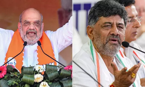 முதல்வர் நாற்காலிக்கு போட்டி: அமித்ஷாவுடன் தொடர்பா? - டி.கே. சிவகுமார் விளக்கம்