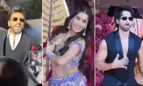 தொழிலதிபர் திருமணத்தில் நடனமாடிய ரன்வீர் சிங், ஜான்வி கபூர் - வீடியோ வைரல்