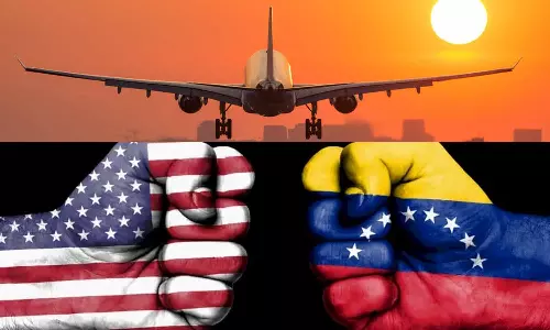 போர் பதற்றம்: அமெரிக்காவின் மிரட்டலால் வெனிசுலாவுக்கு செல்லும் விமானங்கள் ரத்து