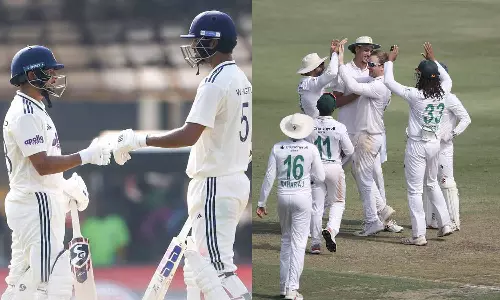 போராடும் குல்தீப்- வாஷிங்டன் சுந்தர்: உணவு இடைவேளை வரை 7 விக்கெட்டுகளை இழந்த இந்தியா