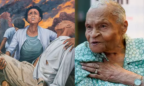 அமெரிக்க நிறவெறியின் கோர முகத்தை காட்டிய துல்சா படுகொலைகளில் உயிர்தப்பிய கருப்பின பெண்  111 வயதில் மறைவு