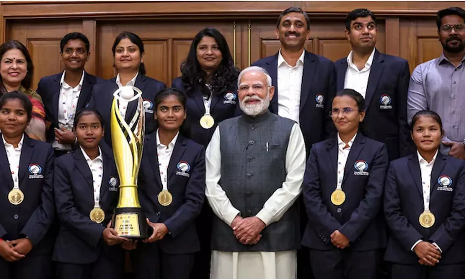 உலகக் கோப்பை வென்ற பார்வையற்றோர் பெண்கள் அணி: நேரில் அழைத்து வாழ்த்திய பிரதமர் மோடி