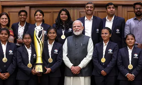 உலகக் கோப்பை வென்ற பார்வையற்றோர் பெண்கள் அணி: நேரில் அழைத்து வாழ்த்திய பிரதமர் மோடி