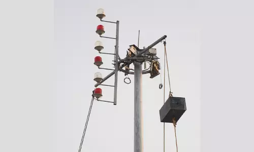 புதுச்சேரியில் 4-ம் எண் புயல் எச்சரிக்கை கூண்டு ஏற்றம்