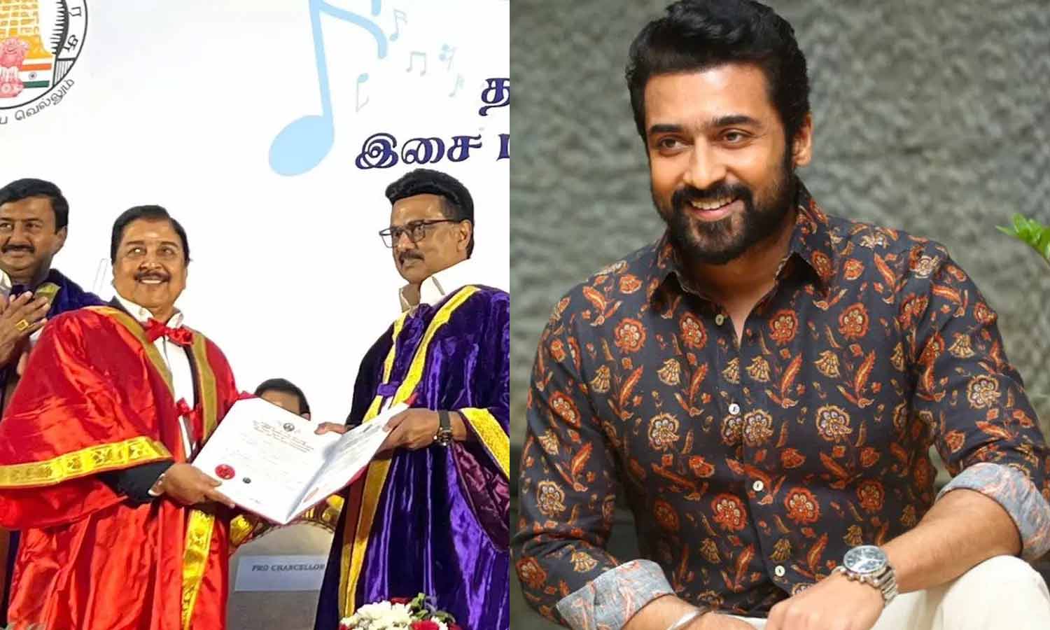 தந்தைக்கு கௌரவ டாக்டர் பட்டம்- முதலமைச்சருக்கு நன்றி தெரிவித்த சூர்யா