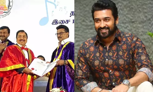 தந்தைக்கு கௌரவ டாக்டர் பட்டம்- முதலமைச்சருக்கு நன்றி தெரிவித்த சூர்யா