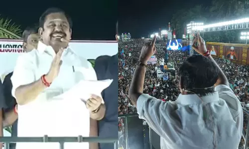 எடப்பாடி பழனிச்சாமி பிரச்சார கூட்டத்திற்கு வந்த நபர் மயங்கி விழுந்து உயிரிழப்பு