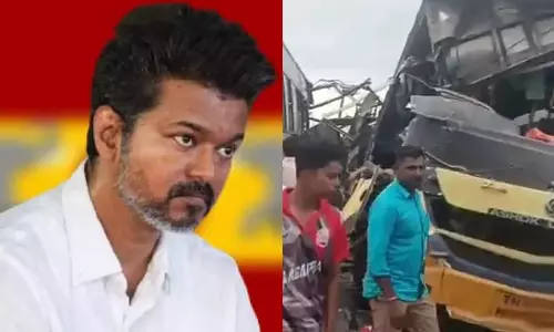 சிவகங்கை பேருந்து விபத்து: த.வெ.க. தலைவர் விஜய் இரங்கல்