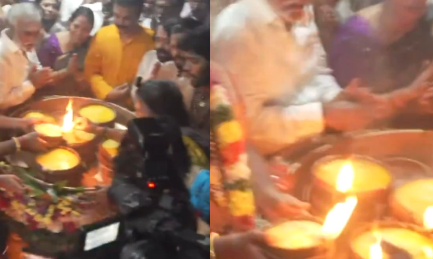 திருவண்ணாமலை அண்ணாமலைாயார் கோயிலில் அதிகாலையில் ஏற்றப்பட்ட பரணி தீபம்