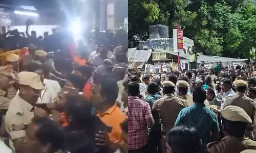 திருப்பரங்குன்றத்தில் குழப்பம்..  போலீசாருடன் மோதல் - சூடமேற்றி கலைந்து சென்ற இந்துத்துவா அமைப்பினர்