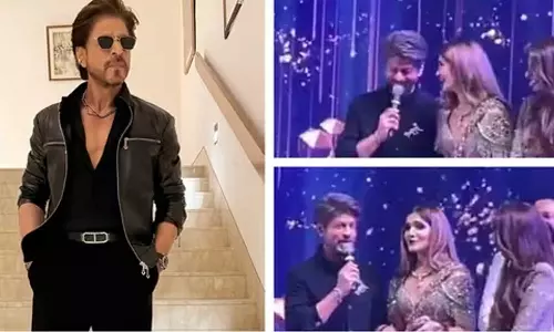 சொல்லுங்க... நாக்கிலே குங்குமப்பூ - தொழிலதிபரை கலாய்த்த ஷாருக்கான் - வைரல் வீடியோ