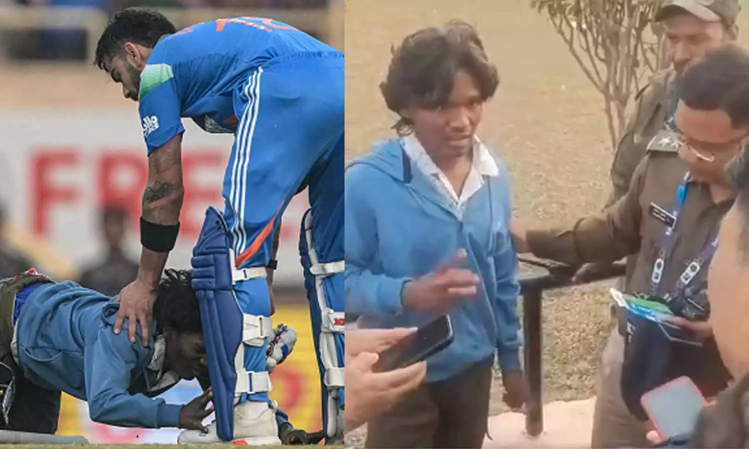 Lockup-ல போட்டாங்க... கோலி காலில் விழுந்த ரசிகர் திடுக்கிடும் தகவல்