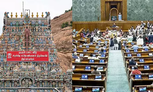 திருப்பரங்குன்றம் விவகாரம்: பாராளுமன்றத்தில் விவாதம் நடத்தக் கோரி தி.மு.க. ஒத்திவைப்பு தீர்மான நோட்டீஸ்