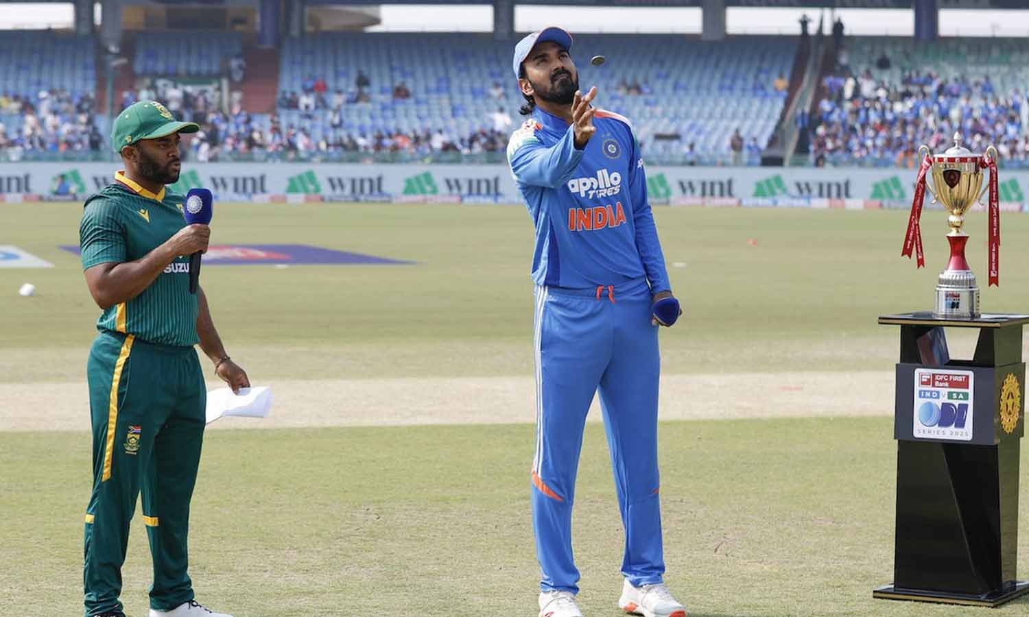 கடைசி ஒருநாள் போட்டி: டாஸ் வென்ற இந்தியா பந்து வீச்சு தேர்வு