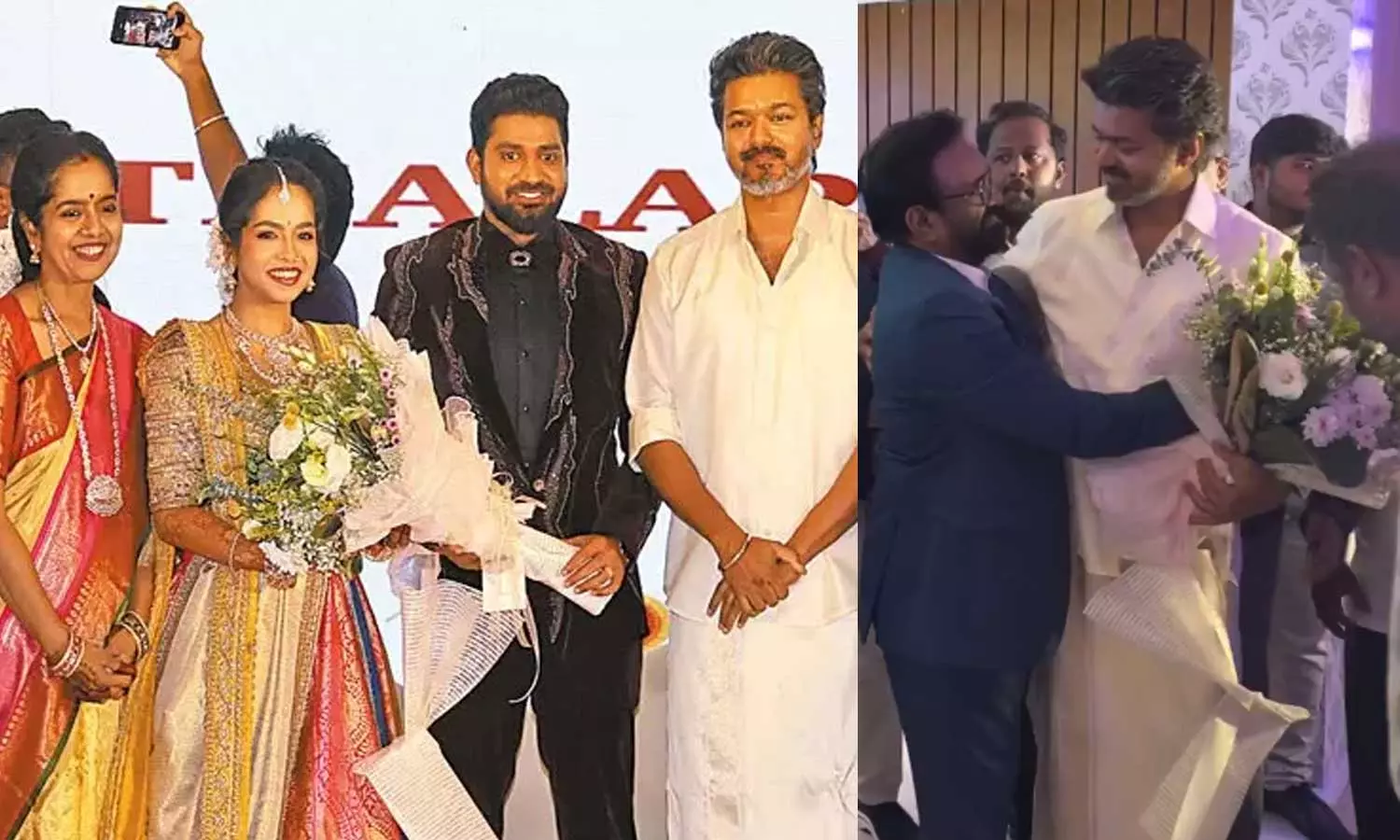 தயாரிப்பாளர் சிவா மகள் ரிசப்ஷனில் கலந்துகொண்ட விஜய்... வைரலாகும் வீடியோ தயாரிப்பாளர் சிவா மகள் ரிசப்ஷனில் கலந்துகொண்ட விஜய்... வைரலாகும் வீடியோ