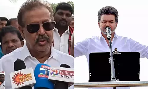 விஜய் எல்.கே.ஜி. படிச்சிட்டு இருக்காரு... கற்றுக்கொள்ள வேண்டியது நிறைய இருக்கு: பொன்முடி