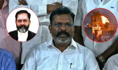 ஜி.ஆர்.சுவாமிநாதன் தானே முன்வந்து பதவி விலகவேண்டும் - திருமாவளவன்!