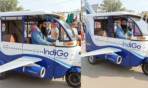 இது ஏ.ஐ. வேலையா இருக்குமோ? விமானமாக மாறிய ஆட்டோ- வீடியோ