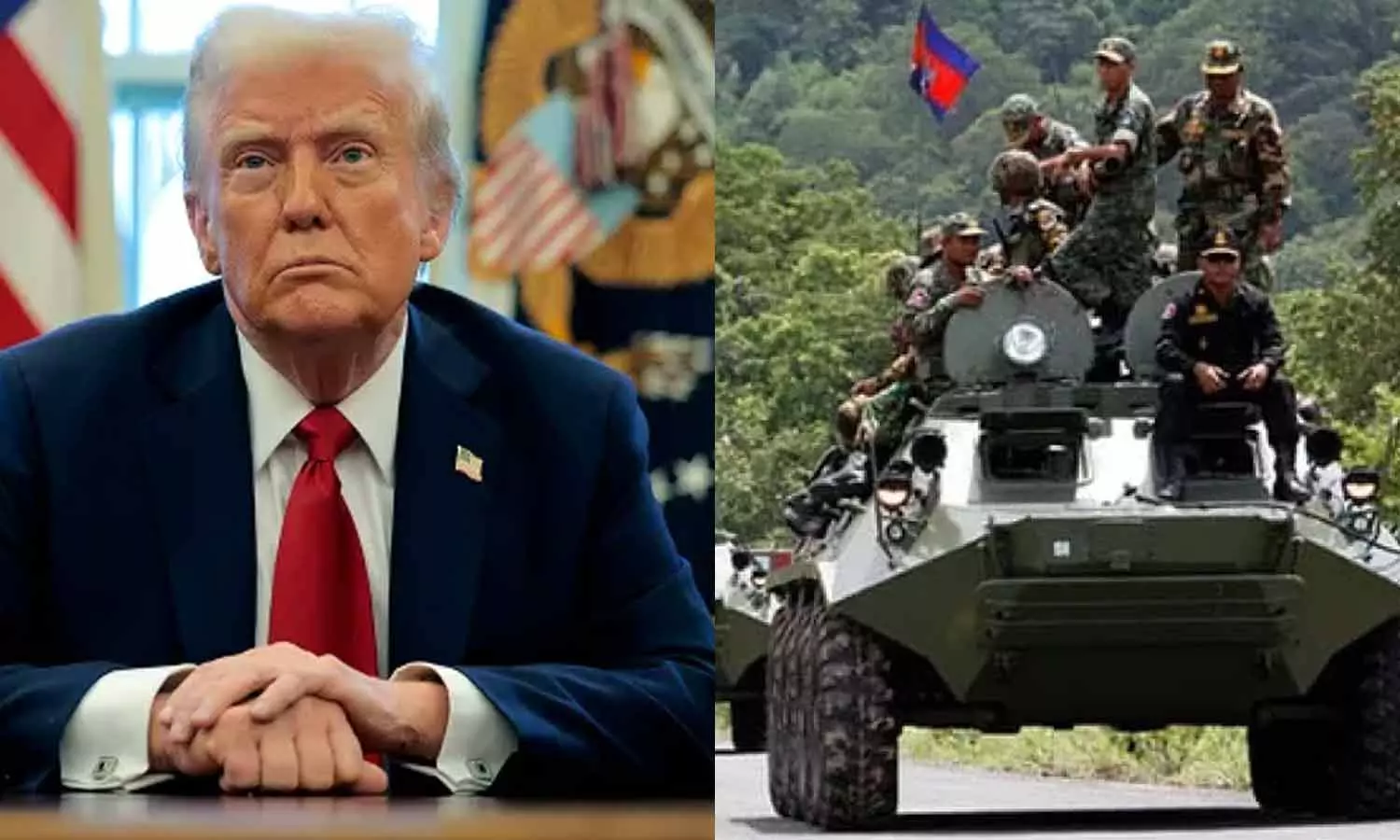 தாய்லாந்து-கம்போடியா சண்டை நிறுத்தத்துக்கு சம்மதம்: டிரம்ப் தகவல் தாய்லாந்து-கம்போடியா சண்டை நிறுத்தத்துக்கு சம்மதம்: டிரம்ப் தகவல்