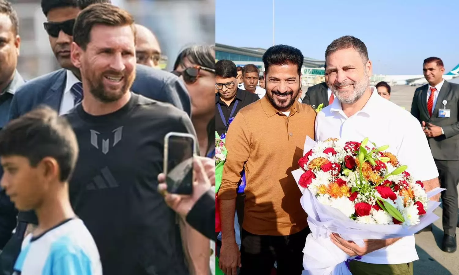 மெஸ்சி மோதும் கால்பந்து போட்டியில் பங்கேற்கும் ராகுல் காந்தி மெஸ்சி மோதும் கால்பந்து போட்டியில் பங்கேற்கும் ராகுல் காந்தி