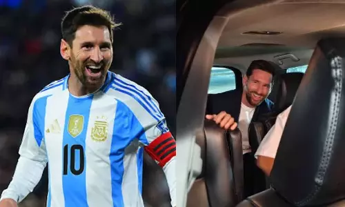 இந்தியா வந்த அர்ஜென்டினா கால்பந்து அணியின் கேப்டன் மெஸ்ஸி - வைரல் வீடியோ