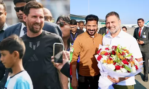 மெஸ்சி மோதும் கால்பந்து போட்டியில் பங்கேற்கும் ராகுல் காந்தி