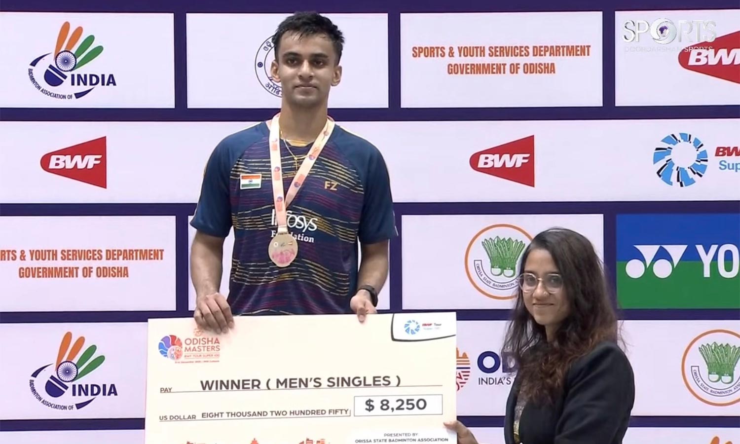 ஒடிசா மாஸ்டர்ஸ் பேட்மிண்டன்: சாம்பியன் பட்டம் வென்றார் கிரண் ஜார்ஜ்
